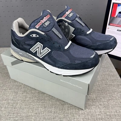 Brand New New Balance 990v3 Made in USA Navy  Suede M990NB3 Men's Size 10.5 - Image 1 of 4