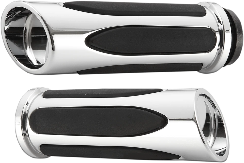 Empuñaduras cómodas de corte profundo Arlen Ness TBW cromadas 08-16 doble cámara/M8 Softail & Touring Foto 1 de 1