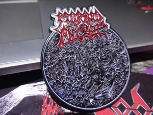 Morbid Angel Metal Pin Badge 3D Death Metal Obituary Suffocation /*/ - Bild 1 von 3