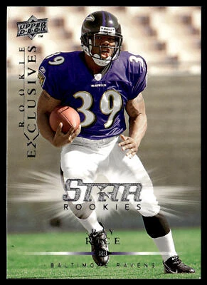 2008 Upper Deck Rookie Exclusives Ray Rice #RE42 Baltimore Ravens  RC - Image 1 of 2