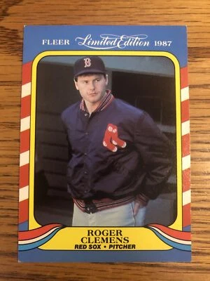 Roger Clemens 1987 Fleer Limited Edition Red Sox #9     *B701* - Image 1 of 2