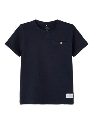 NAME IT Jungen Basic T-shirt NKMVincent dunkelblau Größe 116 bis 158/164