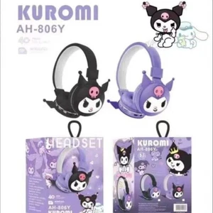Kuromi Hello Kitty Bluetooth 2-in-1 Wireless Headphones Padded Earcups - Picture 1 of 13