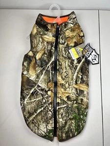 Track & Tail - XL Full Zip Reversible Fleece Lined Dog Coat - Realtree Edge Camo - Picture 1 of 16