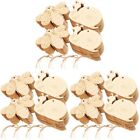 12 Bags Log Color Wood Easter Wooden Ornaments Blank Chip Slice