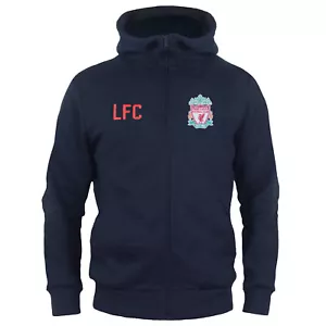 Liverpool FC Boys Hoody Zip Fleece Kids OFFICIAL Football Gift - Picture 1 of 12