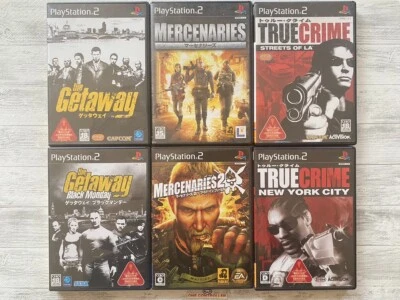 SONY PS2 The Getaway & Mercenaries & Mercenaries 2 & True Crime set from Japan - Image 1 of 4