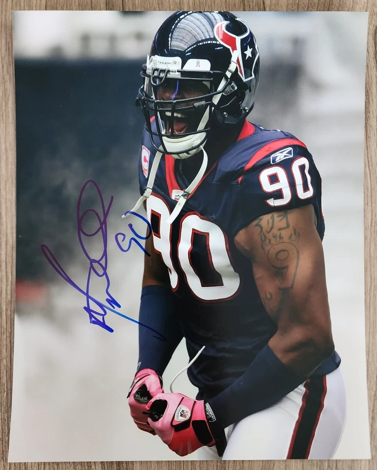 Foto firmada por Mario Williams 8x10 Houston Texans NFL RAD Foto 1 de 1