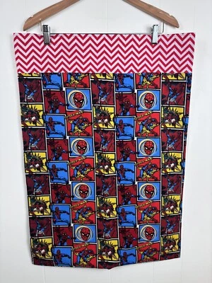 Funda de almohada hecha a mano Spider Man tamaño estándar superhéroe cómic rojo azul 1 pieza Foto 1 de 4