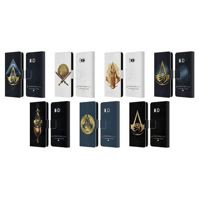 ASSASSIN'S CREED ORIGINS CRESTAS CUERO LIBRO CARTERA FUNDA PARA TELÉFONOS HTC 1 Foto 1 de 4