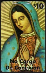 10 $. Nuestra Senora - Santa Maria de Guadalupe - betende Telefonkarte Mutter Maria - Bild 1 von 1