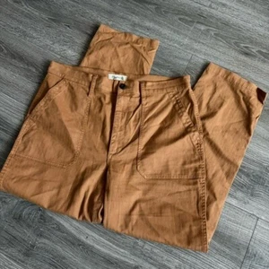 Pantalón chino Madewell The Perfect Vintage recto ropa de trabajo tostado relajado talla 31 - Imagen 1 de 9