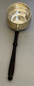 Antiguo cucharón de cacerola calentador Toddy brandy de plata esterlina forjado a mano 1900 10" - Imagen 1 de 11