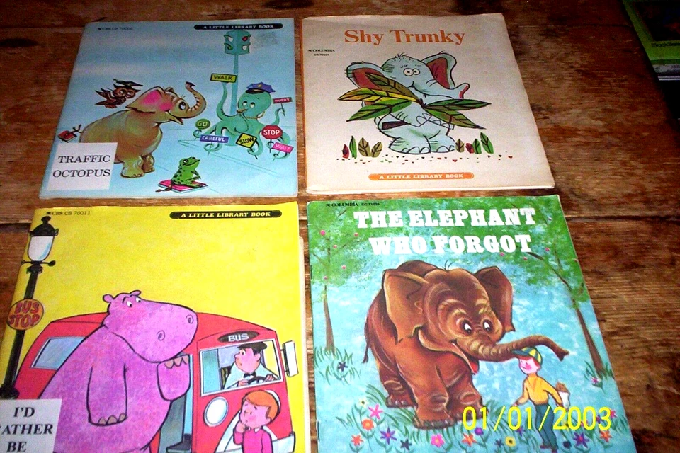 LITTLE LIBRARY BOOK / 45 lot: SHY / TRAFFIC / ELEPHANT WHO FORGOT + 1 NM- - Image 1 of 1