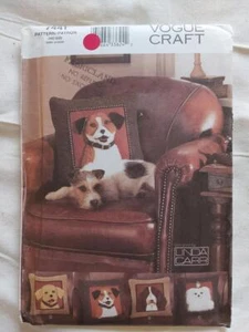 Vogue Craft 7441 Plush Dog Pillows designed by Linda Carr 2001 - Imagen 1 de 2