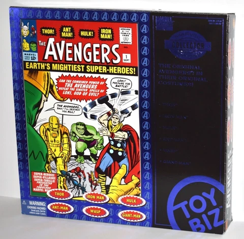 Marvel Collector Editions THE AVENGERS 6-Pack Box Set 1999 ToyBiz NEW! SEALED!!! Cover