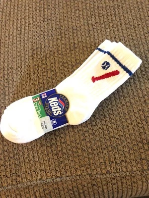 VINTAGE KEDS 3 Pair Baseball Logo Youth crew Socks Size 4-6.5 - Image 1 of 4