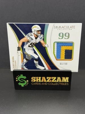 2018 Panini Immaculate JOEY BOSA Chargers 4 Color Patch NU-29 - Image 1 of 4