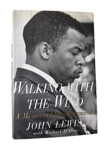 Signed John Lewis Walking with the Wind autographed 1st edition HC DJ vg+ - Picture 1 of 14
