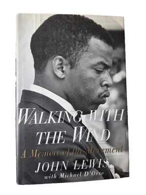 Signed John Lewis Walking with the Wind autographed 1st edition HC DJ vg+ - Image 1 of 4