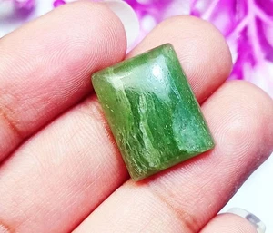 Natural Green jadeite jade Cabochon 10.50 Ct Loose Gemstone With Free Gift - Picture 1 of 7