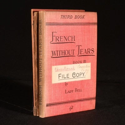 c1895-1897 3vol French Without Tears: Books 1, 2, and 3 by Lady Bell Revised ... - Image 1 of 4