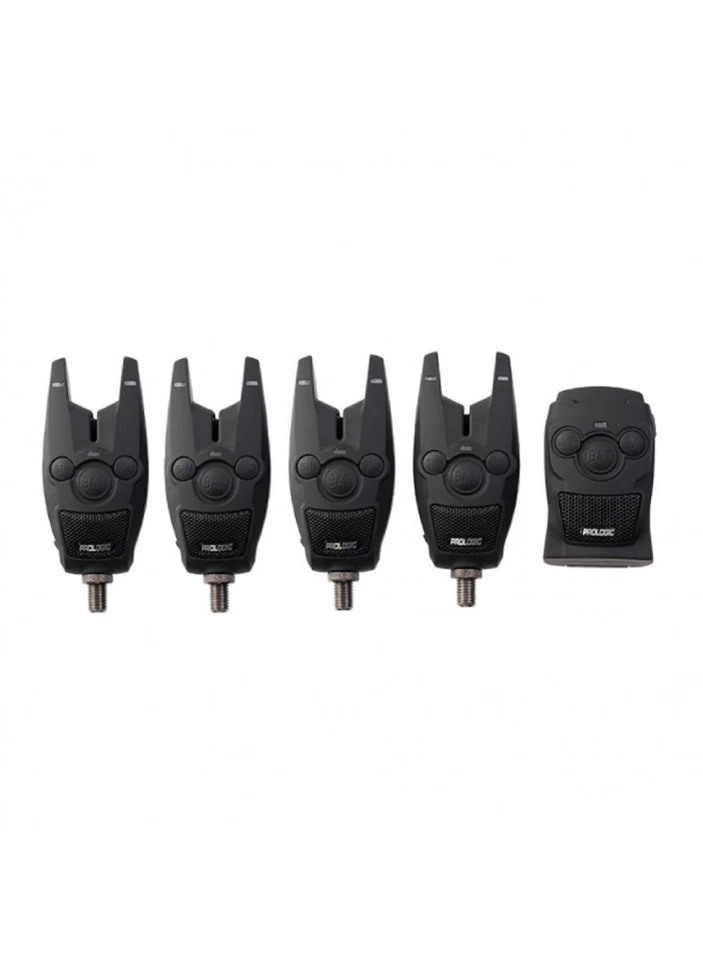 Prologic 4+1 Funk Bissanzeiger Set Karpfenangeln Wasserdicht LED Empfänger - Bild 1 von 3