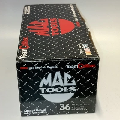 Team Caliber Mac Tools #36 Ken Schrader M&M Vote BOX ONLY +COA - Empty with Foam - Image 1 of 4
