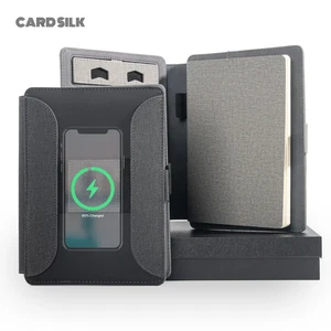 Wireless Charging Business Folder Notebook with Phone Stand and Clock, A5 Planne - Picture 1 of 14