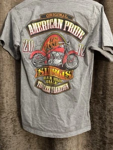 Size Small Vintage American Pride Motorcycle Tradition Street Wear Y2K Tee Shirt - Picture 1 of 2