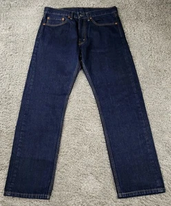 Levi's 505 Men's Jeans 34x32 Blue Regular Fit Straight Leg Denim - Picture 1 of 7