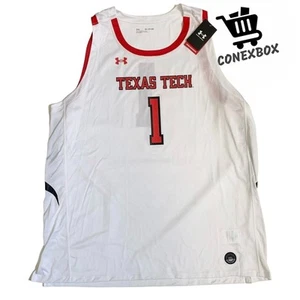 Under Armour Men's Size 3XL #1 Texas Tech Red Raiders Replica Basketball Jersey - Picture 1 of 13
