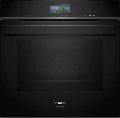 Siemens HR976GMB1 Einbau-Backofen mit Dampfunterstützung 60 x 60 cm Schwarz A+ - Bild 1 von 4