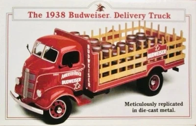 Camión de reparto Danbury 1938 GMC Stake Budweiser fundido a presión escala 1:24 #3 nuevo en caja Foto 1 de 4