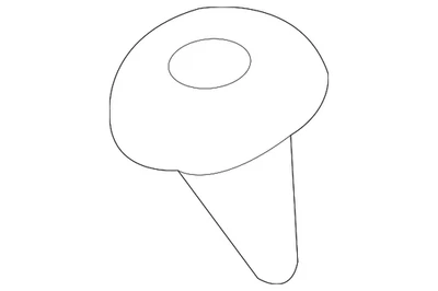 Clipe de moldura balancim Toyota genuíno 75867-AA010 - Imagem 1 de 3