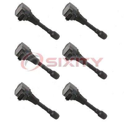 6 шт катушек зажигания Hitachi для 2013 INFINITI EX37 3,7 л V6 провод свечи зажигания mr - Изображение 1 из 4