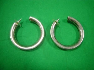 Vintage Sterling Silber Creolen - Bild 1 von 5
