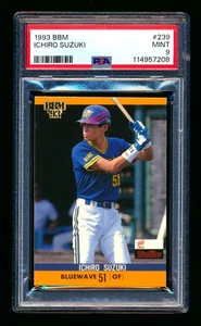 1993 BBM #239 ICHIRO SUZUKI RC MARINERS RARE JAPANESE ROOKIE HOF PSA 9 MINT! - Picture 1 of 2