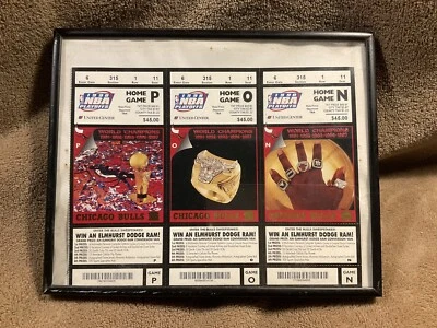 Chicago Bulls 1998 NBA Playoffs Ticket Stubs 3 Unused United Center JORDAN! - Image 1 of 4