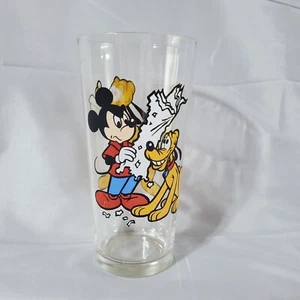 Vintage 1978 Pepsi Walt Disney Pluto & Mickey Mouse Glass - Picture 1 of 6