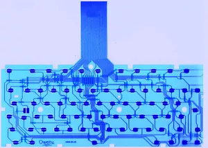 Amiga 600 Tastatur Membrane BLAU Tastaturfolie Keyboard Membrane BLUE - Bild 1 von 2