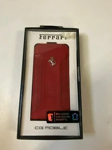Ferrari Handy Hülle iPhone 5C Flap Case rot Phonecover - Picture 1 of 1