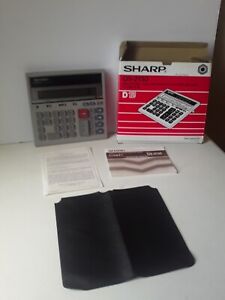 Sharp Compet QS-2130 Dual Power 12-Digit  Solar Desktop Calculator, Vintage NOS