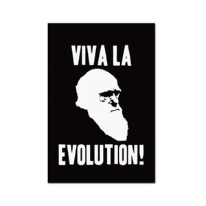 Imán de refrigerador Viva la Evolution - [3"" x 2""] - Imagen 1 de 1