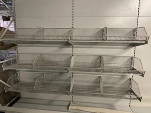 Tego Regal Sanitärfachmarkt Lagerregal HT Rohr Lager Gitterkorb Fachboden 5m - Bild 1 von 8
