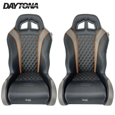 Par de asientos Daytona Orange Carbon Edition 2016+ modelos YXZ 1000  Foto 1 de 4