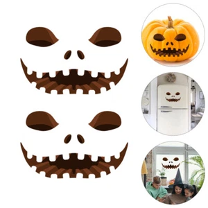 6 Sheets Pumpkin Sticker Halloween Party Decals Backdrop Decor - Picture 1 of 12