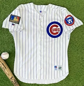 Mark Grace Chicago Cubs Vintage Authentic 1994 MLB Baseball Jersey 125th Patch - Picture 1 of 7
