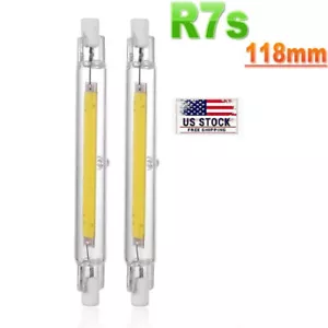 R7S COB Mini Glass Tube Replace Halogen Lamp 118mm Powerful Led Spot Light Bulbs - Picture 1 of 9
