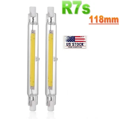 R7S COB Mini Glass Tube Replace Halogen Lamp 118mm Powerful Led Spot Light Bulbs - Image 1 of 4